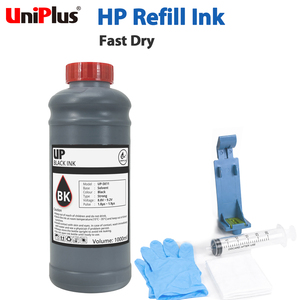 Encre de recharge noire à base de solvant à séchage rapide Uniplus TIJ 2.5, 1000 ml, une bouteille pour cartouche d'encre 2580 2588 2590 - Product Image 1