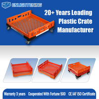 Caisse en plastique renforcée haute résistance pour boulangerie 600x400x125mm pour l'expédition logistique de pain interurbain