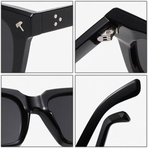 Gafas de Sol Cuadradas con Logotipo Personalizado, Diseño Vintage 2025, con Estampado de Leopardo para Mujer, Protección UV400, con Remaches, Estilo Punk, para Hombre - Product Image 6