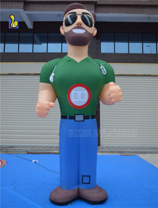 Ballon <span class=keywords><strong>gonflable</strong></span> de 3,66 mètres de haut représentant des hommes musclés, poupées hollandaises pour la publicité - Product Image 2