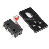 Kit de micro-interrupteurs de fin de course BulkMan3D pour usinage CNC avec plaque de montage pour imprimante 3D, pièces de machines à bois CNC WorkUltra
