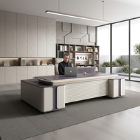 Bureau de direction de luxe en direct d'usine - Mobilier en bois écologique et durable, design minimaliste, rangement, montage facile