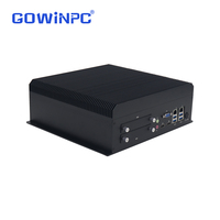 PC industriel à refroidissement par ventilateur Intel i5-8400 i3-8100, lecteur vidéo 4K, 6 ports série, boîtier d'ordinateur, support VESA, OEM usine