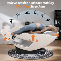 Fauteuil de massage Shiatsu Zhipin 135 cm SL à double rail, zéro gravité, luxe, airbags 4D corps entier, écran LCD, étirement thaïlandais, compresse chaude