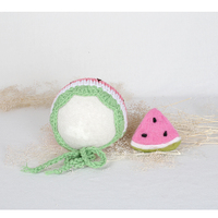 Bonnet tricoté pour nouveau-né et ensemble de jouets, accessoires de photographie, bonnet en laine au crochet, tenue de poupée en feutre, séance photo