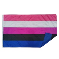 Drapeau de course à carreaux arc-en-ciel LGBTQ Gay Pride de haute qualité 100% polyester avec œillets et en-tête en toile