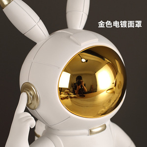 <b>Space</b> Rabbit Astronaut Key Organizer Ornament Living Room Tabletop <b>Decor</b> Contemporary Design Single Piece - Product Image 3