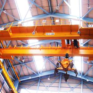 Pont roulant à double poutre de 30 tonnes et 40 tonnes, pont roulant lourd avec grappins et godets - Product Image 2