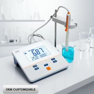 PH100B Labor-Tisch-pH-Meter pH 0,00-14,00 Genauigkeit ±0,01 pH mV -1800-1800 Wasserqualitätstester 1-2-Punkt-Kalibrierung - Product Image 1