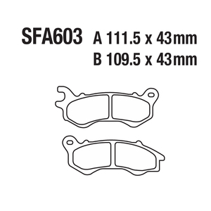 Plaquettes de frein à disque avant et arrière pour Honda PCX NSC SC SH <span class=keywords><strong>50</strong></span> 110 125 150 <span class=keywords><strong>PEUGEOT</strong></span> Django SFA603 - Product Image 5