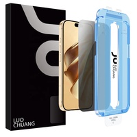Protections d'écran de confidentialité en verre trempé 2.5D anti-espion sans bordure ESD 9H pour iPhone 12 13 14 15 16 17 18 Pro Max Plus avec applicateur