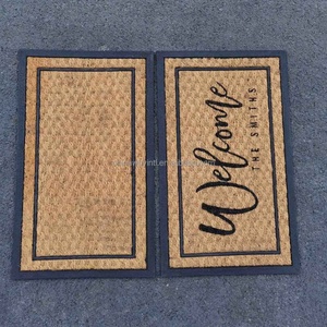 Tapis de porte Seanaba, design de bordure, gravure au laser, impression UV, uni, vierge - Product Image 5