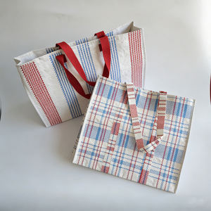 Sac écologique en PP tissé, personnalisé avec logo, laminé, imperméable, en résine PLA, pliable, avec fermeture auto-agrippante, imprimé en sérigraphie, pour courses - Product Image 3