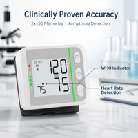 Tensiomètre automatique au poignet, sphygmomanomètre numérique, tonomètre médical pour usage domestique avec indicateur LED de l'OMS