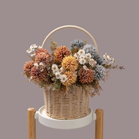 MW66024 Pom Pom Kiku Fleur Mini Faux Chrysanthèmes pour Arrangements Floraux Fleur Artificielle Décor Maman Daisy