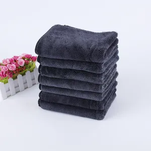 super absorbent dreadnought compressed big fast drying microfiber dry towels for cars cleaning wash accessories detailing black