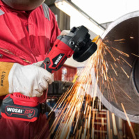 WOSAI Meuleuse d'angle multifonctionnelle personnalisée 4 1/2 pouces 3 en 1 Mini 20v 115mm 100mm 125mm sans fil