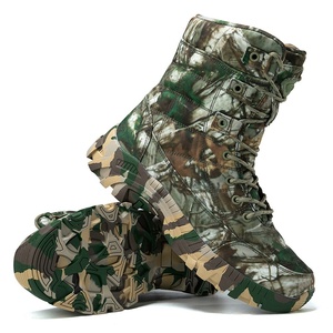 Scarponi <span class=keywords><strong>da</strong></span> <span class=keywords><strong>Trekking</strong></span> Tattici <span class=keywords><strong>da</strong></span> Uomo, Stivali Alti Mimetici per Escursionismo e Allenamento - Product Image 4