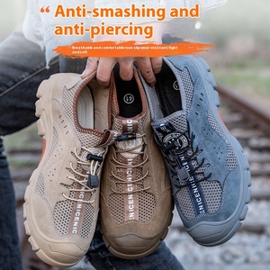 Zapatos de <span class=keywords><strong>Seguridad</strong></span> LUQUAN para Hombre y Mujer, Estilo Verano, Sin Cordones, Transpirables, Anti-aplastamiento y Anti-pinchazos, para el Trabajo - Product Image 3