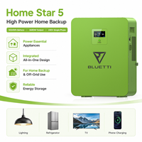 Solución de Almacenamiento de Energía Solar Home Star 5 con Entrada Fotovoltaica de 4300W para Áreas con Red Eléctrica Instable, Soporte de Pago por Uso