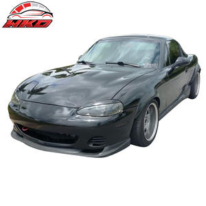 Alerón delantero estilo GV para Mazda Miata MX-5 01-05, sin pintar, negro, PU, accesorio exterior de alta calidad - Product Image 2