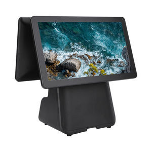15.6 inch tất cả-trong-một Màn hình kép điện dung POS Hệ thống thiết bị đầu cuối cho siêu thị Máy bán hàng tự động - Product Image 4