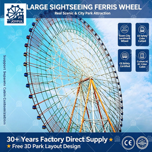 Hot Sale <b>White</b> <b>Frame</b> Ferris Wheel With Colorful Air Condition Cabin Real Completed Project Custom Sightseeing Wheel - Product Image 4