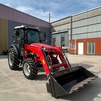 Tractor Agrícola de 90HP con Tracción en las 4 Ruedas, Cargador Frontal, Cabina Cerrada con Aire Acondicionado, Motor Compatible con Múltiples Implementos, Alta Productividad