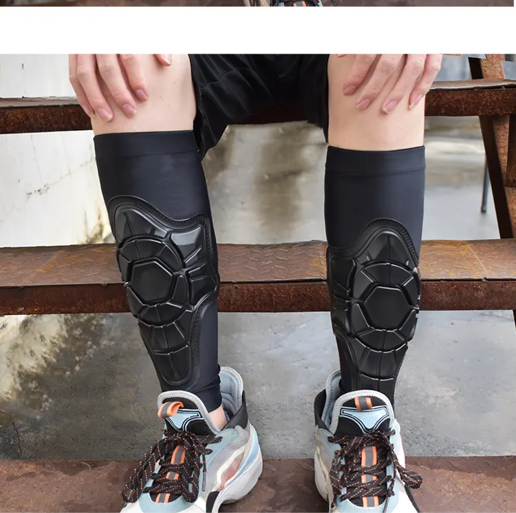 New Arrival Custom Logo Mountain Bike Shin Guard Leg Protection Calf Soccer Shin Guard for Adults and Kids