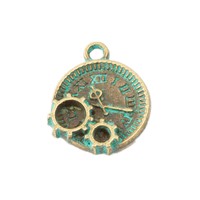 Pendentif cadran de montre de poche Steampunk en alliage bronze antique pour chaîne de montre de poche Cosplay