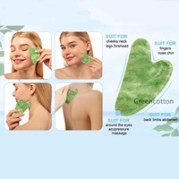 Coffret Cadeau de Rouleaux de Jade à Tête Simple et Double, Planche Gua Sha, et Kit d'Outils de Massage Corporel Complet avec Logo Personnalisé
