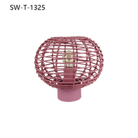 Lámpara de Mesa Moderna de Diseño Creativo con Forma de Linterna China, Lámpara Decorativa de Ratán para Dormitorio, Hotel, Mesita de Noche, Estudio