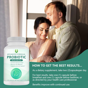 Hot Selling Advanced Formula Probiotic Capsules Healthcare <b>Supplement</b> Support Adult Digestive Health Boost Energy Strength Bone - Product Image 3