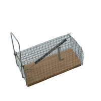 Piège à rats en métal massif réutilisable et sans cruauté, pour intérieur et extérieur, avec construction galvanisée à chaud, cage à souris