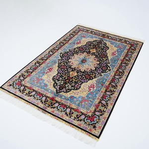 YILONG 122x183cm noué à la main Floral persan <span class=keywords><strong>Tabriz</strong></span> tapis 100% soie naturelle pour salon chambre à coucher Techniques faites à la main décor à la maison - Product Image 3