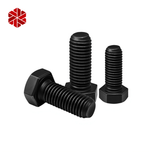 Tùy chỉnh Carbon thép Oxit Đen kẽm mạ DIN 933 <span class=keywords><strong>Hex</strong></span> đầu M10 M10-1 M10-1.25 M12 bu lông và đai ốc - Product Image 1