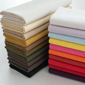 Solid Color Custom Dyeing 100% Cotton 10x10s 76*44 Twill Fabric For Workwear Uniform Jacket Coats