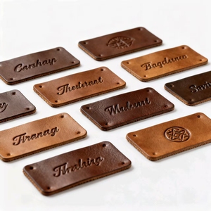 May Trên Tùy Chỉnh Thiết Kế Debossed Tên Thương Hiệu Logo Bất Chính Hãng Da Cuộn Hình Dạng Jeans Các Bản Vá Lỗi Nhãn Cho Quần Áo - Product Image 2