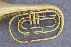 Chine OEM professionnel Bb clé 3 <span class=keywords><strong>piston</strong></span> jaune laiton corne de marche <span class=keywords><strong>instrument</strong></span> à vent pour l'enseignement du groupe - Product Image 4