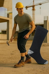 Heavy Duty <b>Work</b> <b>Socks</b> With Comfort Formal Office & Casual Everyday Wear - Product Image 2