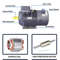 Moteur asynchrone triphasé à faible bruit et haute efficacité Daoyu YE3 YVF2-L 30 kW 40 CV 1500 tr/min, cuivre pur, boîtier en fonte