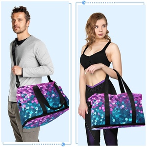 Custom Bling Design Waterproof Travel Duffel <b>Bag</b> Multi-functional Dry and Wet Separation Sport Yoga Travel Portable Gym <b>Bag</b> - Product Image 6