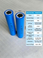 Cellule de batterie LiFePO4 32140 3.2V 15Ah au phosphate de fer et de lithium rechargeable pour l'assemblage de packs de batteries
