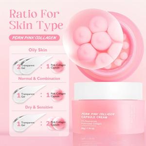 Crème hydratante visage légère et blanchissante au collagène, peptide rose et ADN de saumon, version coréenne personnalisée, nouvelle et très vendue - Product Image 3