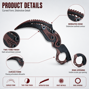 Juego de espadas de juguete con forma de garra de dragón impresas en 3D, plegables y articuladas, juguete antiestrés, regalo para mejorar la destreza de los dedos, de plástico, estilo dibujos animados. - Product Image 2