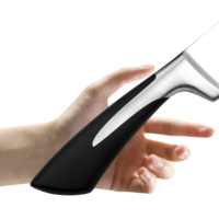 Ensemble de couteaux de cuisine astucieux de chef de 8 pouces personnalisé de haute qualité lames de cuisine en acier inoxydable acier métal avec bloc de bois pour la coupe