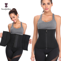 Grande taille 6XL taille formateur marque privée fermeture éclair et crochet sous le buste Corset sueur minceur gaine Fajas