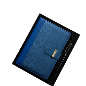 Libretas de Oficina A5 al por Mayor, Artículos de Papelería para Regalo, Diario con Cubierta de Cuero PU, Impresión de Logotipo Personalizado en Serigrafía, Sets de Regalo - Product Image 1