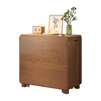 Table à manger pliante en bois massif, style chinois moderne, compacte, pour petites maisons, rectangulaire, extensible, multifonctionnelle, 8 places, assemblée