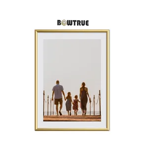 Wholesale bulk picture frames Metal Aluminum Art Picture Frame Moulding metal picture aluminium baby keepsake